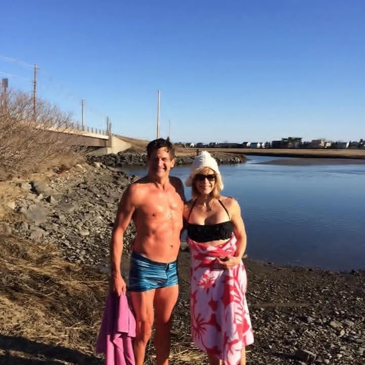 Tom and Christine cold immersion