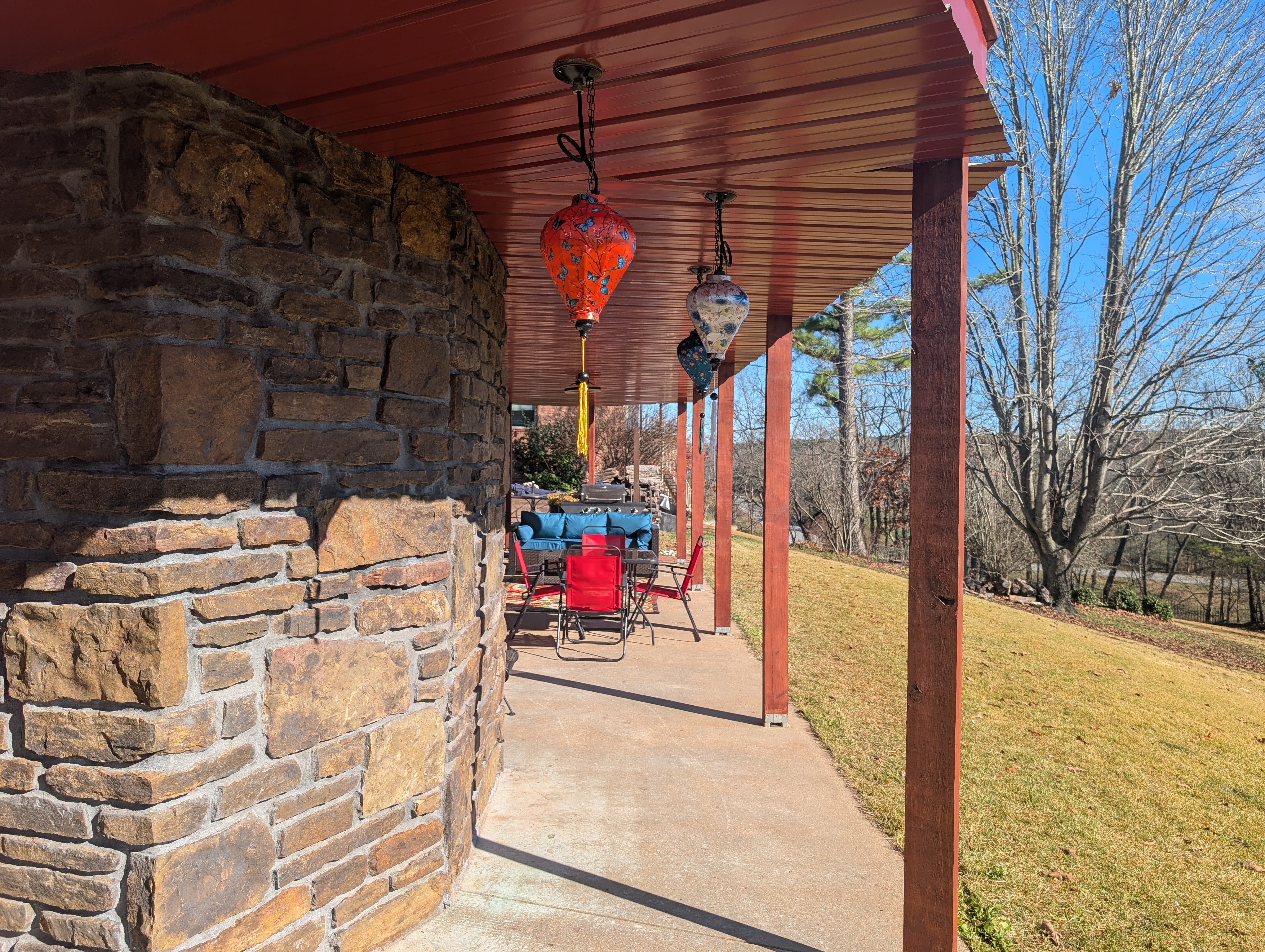 The retreat porch in Bella Vista, Arkansas